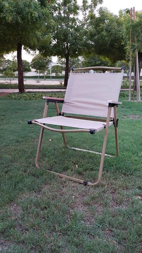 Wooden camping hot sale chair