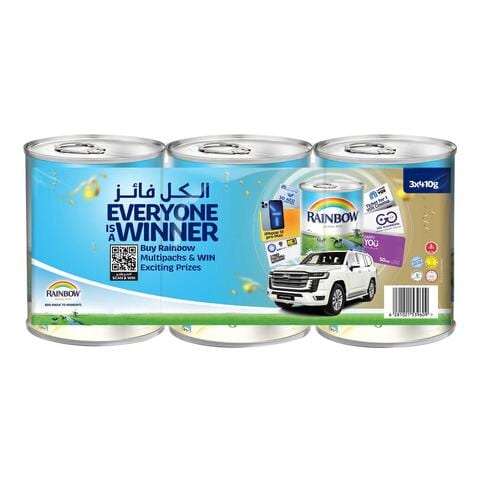 اشتري Rainbow Original Evaporated Milk 410g Pack of 3 في الامارات