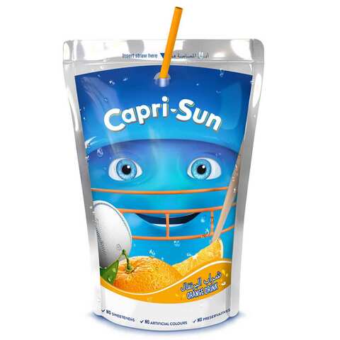 Capri Sun Juice Orange Flavor 200 Ml