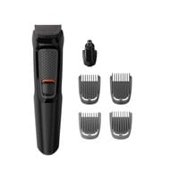Philips MULTIGROOM Series 3000 MG3710/33 Rechargeable Black hair trimmers/clipper &ndash; Razor (Black, Rectangle, Beard, Ear, Eyebrow, Nose, Stainless Steel, 60 min, Integrated)