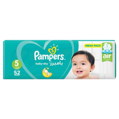 Pampers Baby Diapers Jumbo Size 5 52 Diaper