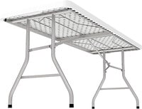 Yulan Outdoor Plastic Table Multipurpose, Heavy Duty Utility Table For Indoors And Outdoors, Camping, Picnics, Barbecues And More, Zc180-0377