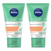 NIVEA Face Wash Clear Up Deep Pore Cleanser 150ml Pack of 2