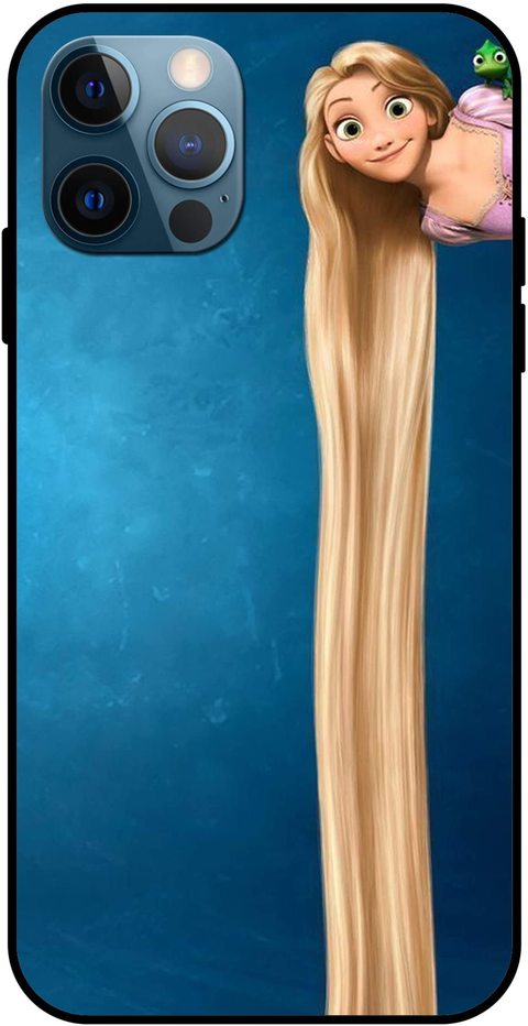 Theodor - Apple iPhone 12 Pro Max Case Long Hair Flexible Silicone Cover