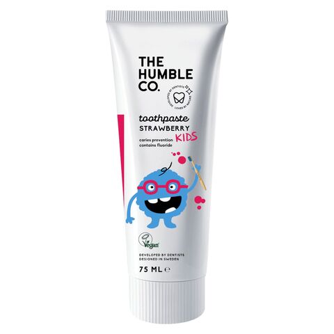 The Humble Co. Strawberry Flavoured Natural Toothpaste For Kids White 75ml
