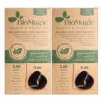 Buy Bio Magic Keratin And Argan Oil Hair Colour Cream 5.00 Light Brown 2 count in UAE
