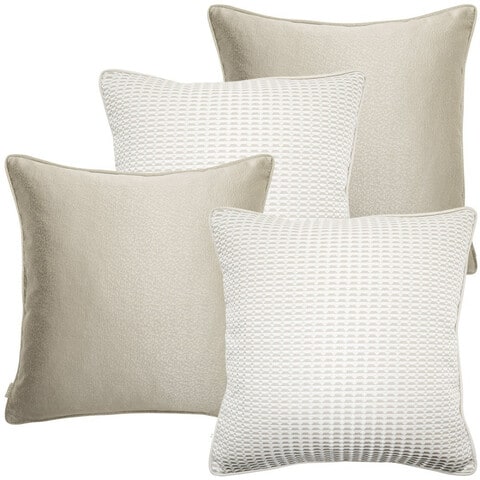 White deals throw cushions