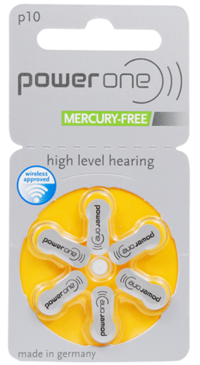 Powerone Hearing Aid Battery Size 10 - Pack of 6 Batteries
