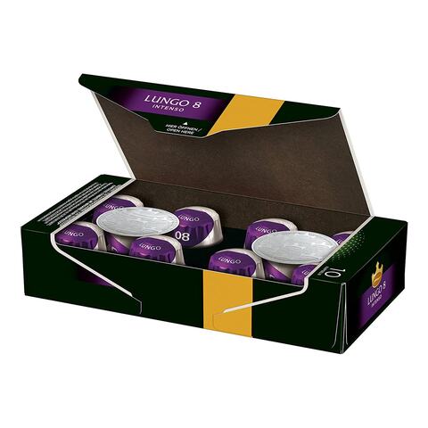 Jacobs Lungo Intenso 8 Coffee Capsules Pack of 10 Drinks