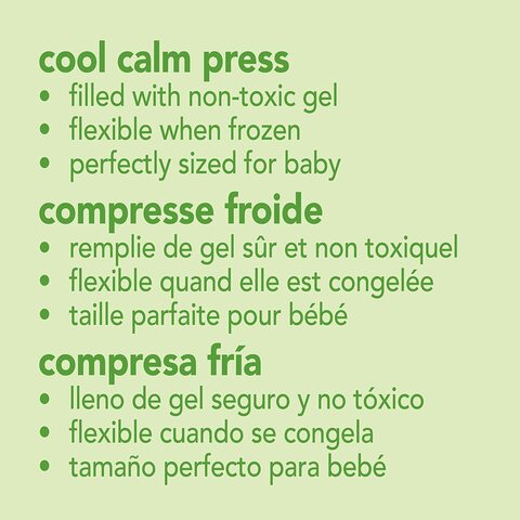 Green Sprouts Cool Calm Press, Soothes Aches, Bumps, &amp; Bruises With Cold Therapy, Filled With Non-Toxic Gel, Flexible When Frozen, Reusable, Orange