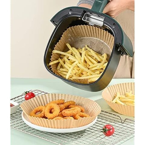 Non-Stick Baking Paper Air Fryer Parchment Oil-Resistant Steamer 50Pcs  Baking Liners for Household Barbecue Plate