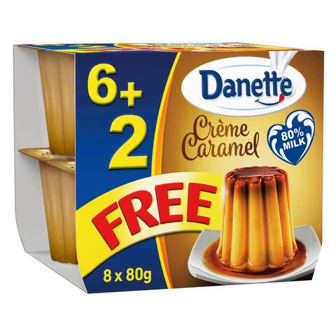 Danette Caramel Cream 80g x Pack of 8