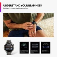 Amazfit Balance Smart Watch, AI Fitness Coach, Sleep &amp; Health Tracker With Body Composition, GPS, Alexa Built-In, Bluetooth Calls, 14-Day Battery, 1.5&quot; AMOLED Display, For Android/iPhone, Grey