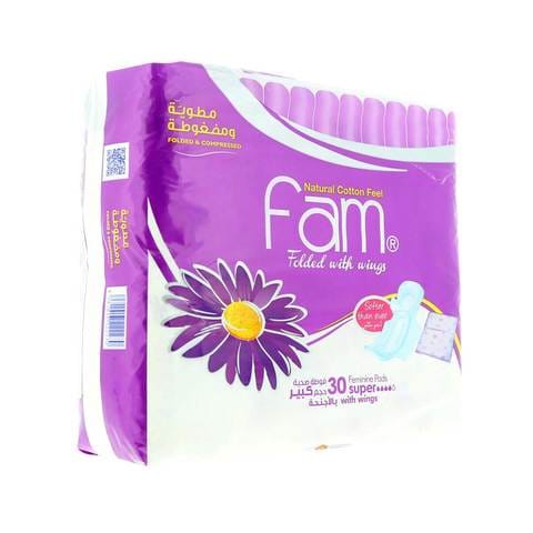 Fam Super With Wings 30 Pads