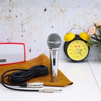 Olsenmark Professional Dynamic Wire Microphone - Metal Body - Echo Microphone - Sharp Sensitivity - High Quality Sound &amp; Low Noise - 5.0 X 5.6M Wire - On/Off Switch - No Battery