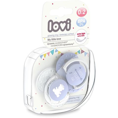 LOVI - Dyn 2pcs Soother Silicone My Little Love Blue_ 0-2m