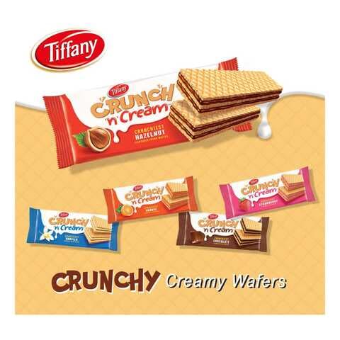 Tiffany Crunch N Cream Chocolate Wafers 76g