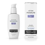 اشتري Neutrogena Oil Free Moisture Daily Hydrating Facial Moisturizer And Neck Cream with Glycerin - Fast Absorbing Ultra Gentle Lightweight Face Lotion Sensitive Skin Moisturizer, 4 fl. oz في الامارات