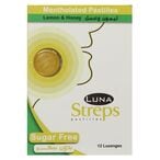 Buy Luna Streps Pastilles For Sore Throat, Lemon  Honey, Sugar Free - 12 Pieces in Egypt