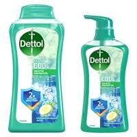 Dettol Hydra Cool Cucumber Fragrance Antibacterial Bodywash Blue 500ml+250ml