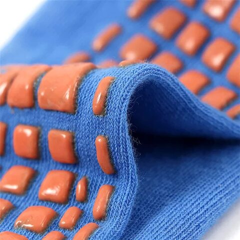 SKY-TOUCH Non Slip Yoga Socks with Grips Anti-Slip Sock Trampoline Sock,Non-slip Floor Socks Pure Cotton Yoga Socks, Breathable Short Socks Elasticity Sport For Parent-Child Socks Medium Size 29-35
