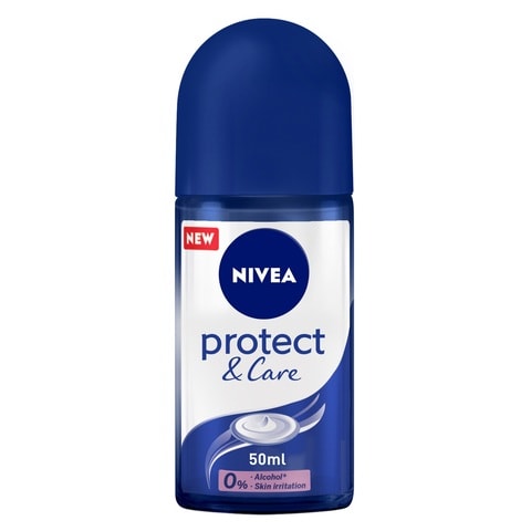 Nivea Antiperspirant Roll-on for WoMen  Protect &amp; Care No Ethyl Alcohol 50ml