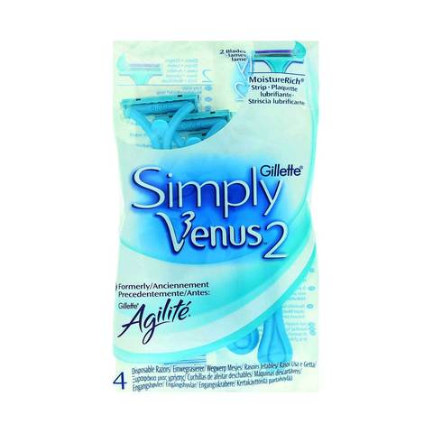 Gillete Simply Venus2 4 Disposable Razors