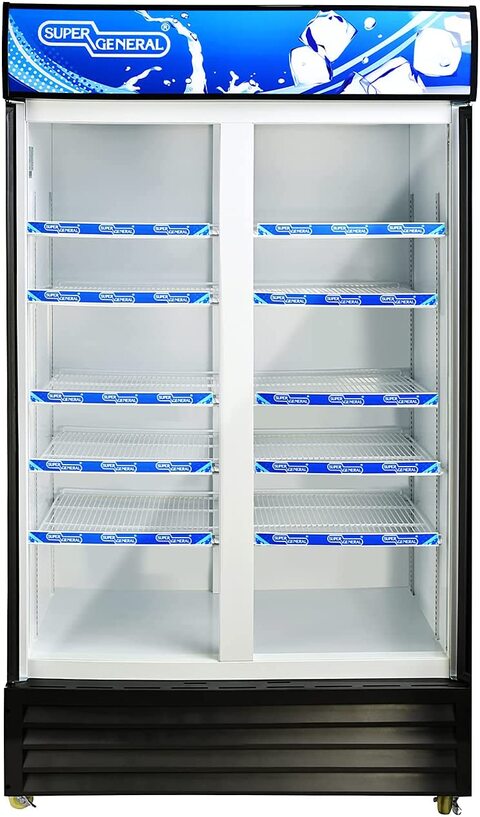 Double door display hot sale fridge for sale