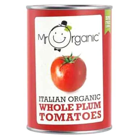 Mr. Organic Italian Whole Plum Tomatoes 400g