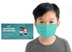 اشتري Nstar 50 Pcs Disposable mask kids, 3ply children mask disposable Non-woven PM2.5 Anti Dust Breathable (Green) في الامارات