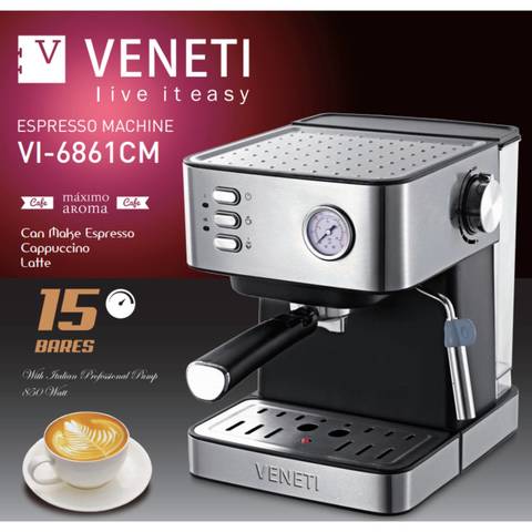 Veneti Espresso Machine Vi-6861Cm