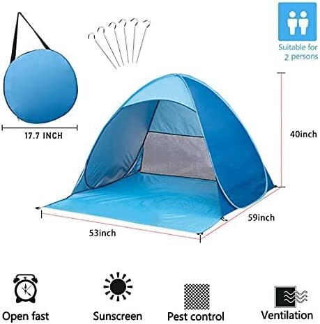 Beach tent sun clearance shelter