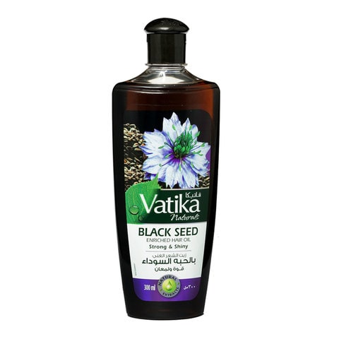Buy Vatika Naturals Black Seed Enriched Hair Oil Strong & Shiny 300ml  Online - Shop Beauty & Personal Care on Carrefour Saudi Arabia