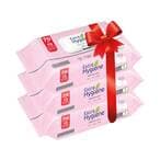Buy Hygiene Baby Wet Wipes for Sensitive Skin 70+10 Wipes - 2+1 Pieces in Egypt