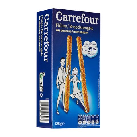 Buy Carrefour Sesame Aperitif Biscuits 125g in Saudi Arabia