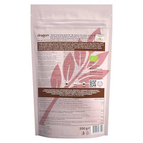 Dragon Superfoods Organic Carob Powder 200g