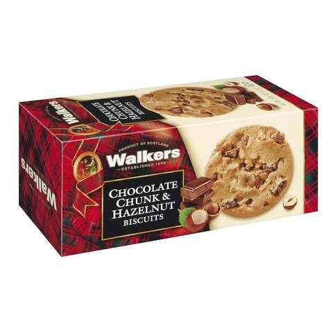 Walkers Chocolate Chunk And Hazelnut Biscuits 150g