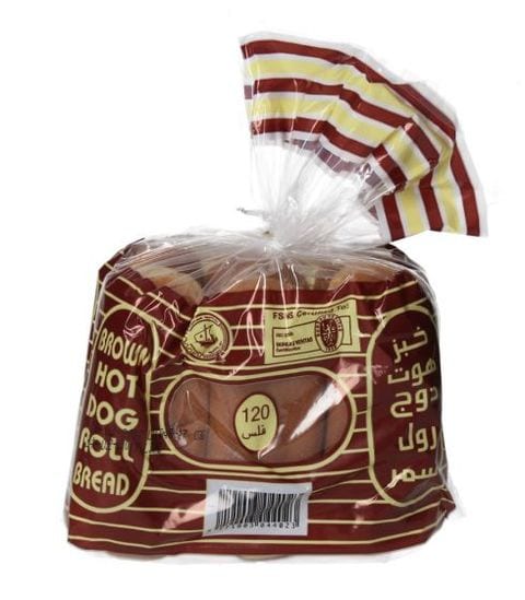 اشتري المطاحن خبز الهوت دوج الاسمر 6حبه في الكويت