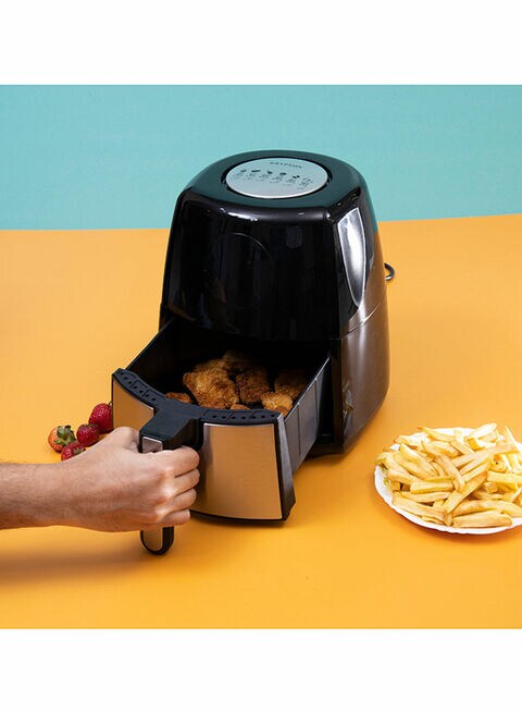 Krypton Air Fryer With Timer 3.5 Liter - Black & Gold