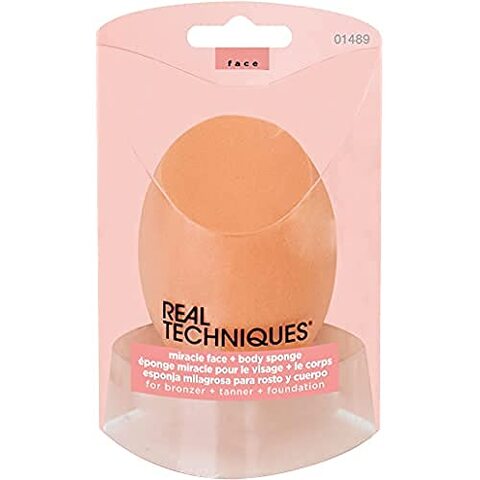 Real Techniques Miracle Body Complexion Sponge, Ideal For Highlighters ...