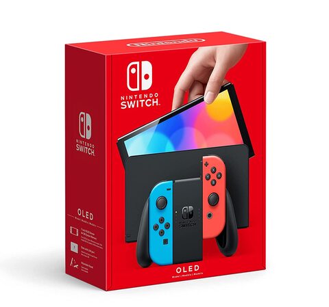 Buy New Nintendo Switch Oled Model Neon Red Blue Joy Con