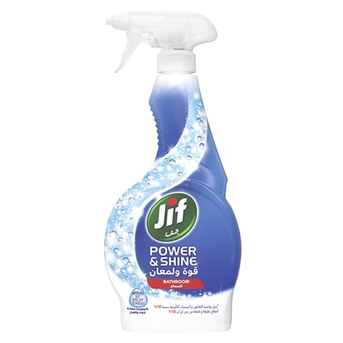 Jif Power Shine Spray Cleaner For Clean Shiny Surfaces Bathroom 100% ...