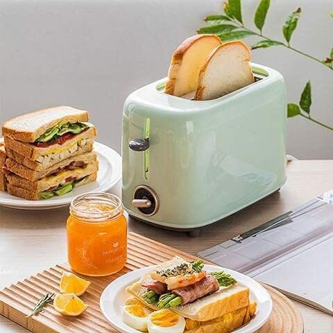 Mini Toaster| 2 Slice Toaster Home Automatic Breakfast Maker | Toast Bread Slice | Bread-makers Toaster Machine | Mini Breakfast Toaster