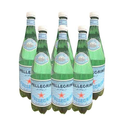 San Pellegrino Carbonated Natural Mineral Water 1Lx6 Pieces