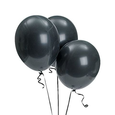 فن اكسبرس بالونات اونيكس سوداء للحفلات، بالونات لاتكس - 44 قطعة