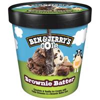 Ben &amp; Jerry&#39;s Brownie Batter Core Ice Cream 473ml