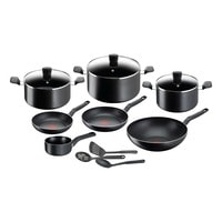 Tefal Super Cook Cookware Set Black 13 PCS