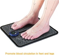 Organic Feet Massage, Foot Massager For Blood Circulation Muscle Pain Relief, Usb Rechargeable Folding Portable Electric Massage Mat With 9 Intensity Levels