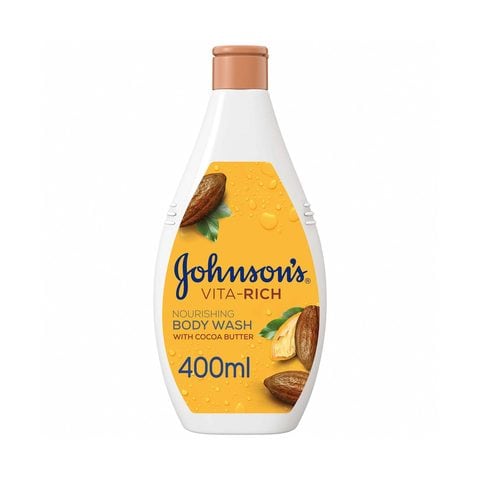 Johnson&#39;s vita-rich nourishing body wash with cocoa butter extract 400 ml