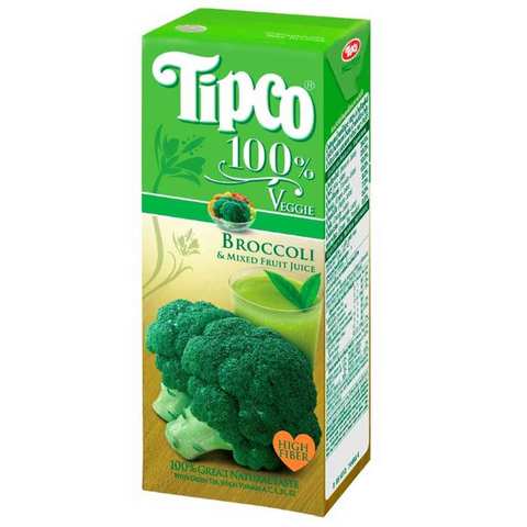 Tipco Juice Broccoli And Mixed Fruit Flavor 200 Ml
